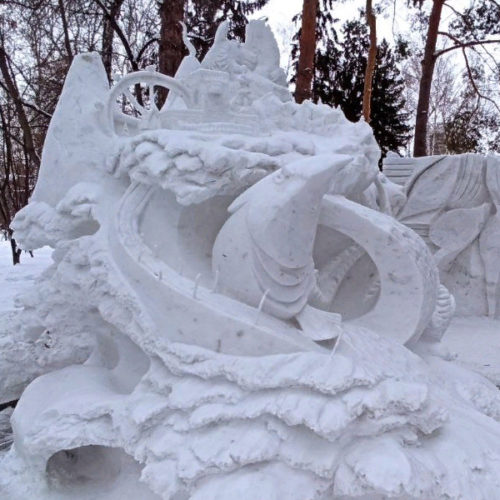 Традиционный конкурс снежных скульптур пройдет в парке Арена в Новосибирске
