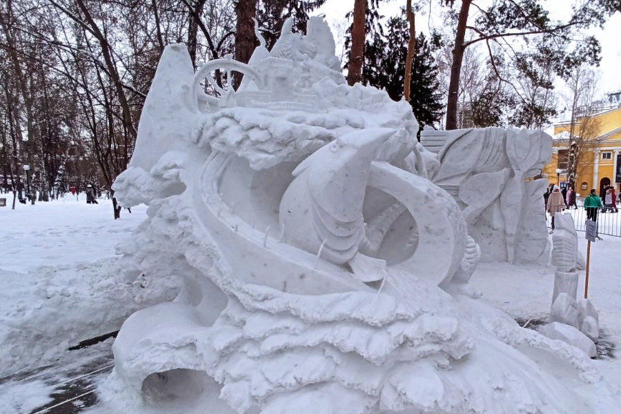 Традиционный конкурс снежных скульптур пройдет в парке Арена в Новосибирске