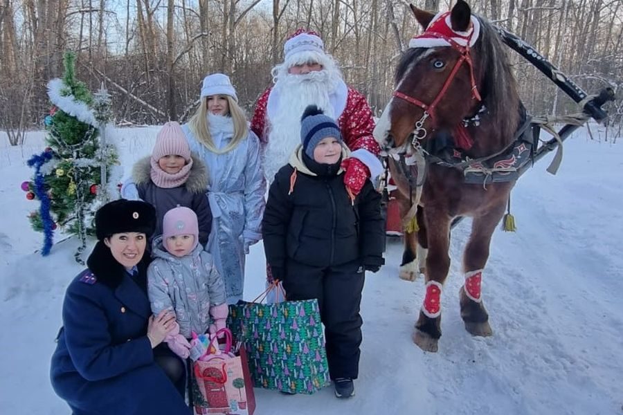 Следственный комитет исполнил новогоднее желание трех детей в Новосибирске