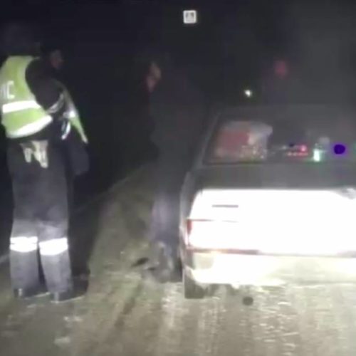 Полицейские спасли семью из машины, сломавшейся на трассе под Новосибирском