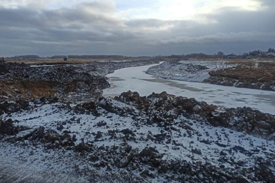 Русло реки Карасук спрямили на участке 900 метров в Новосибирской области