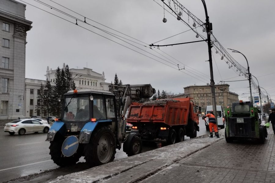 Половина грейдеров сломалась из-за морозов в Новосибирске