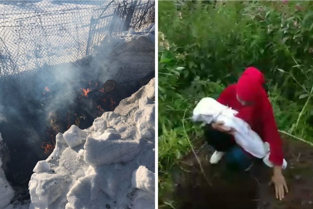 Похороненную во дворе дома годовалую девочку эксгумировали в Новосибирске