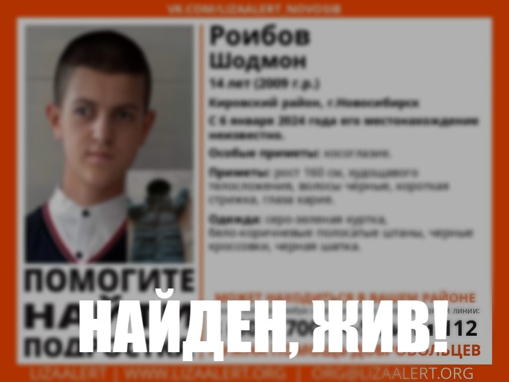 Завершены поиски подростка в Новосибирске