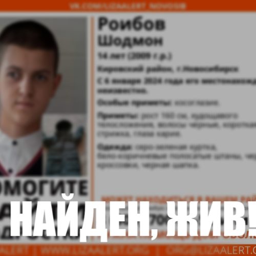 Завершены поиски подростка в Новосибирске