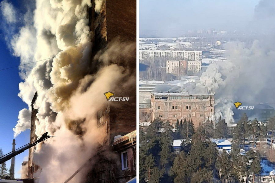 Пожар произошел на улице Даргомыжского в Новосибирске