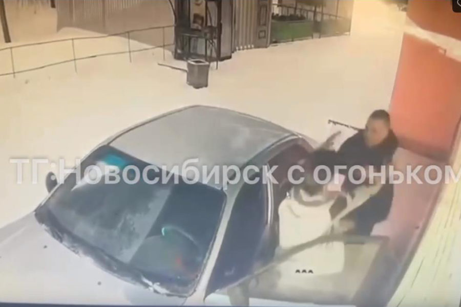 В Новосибирске пассажиры жестоко избили таксиста и уехали на его машине (видео)