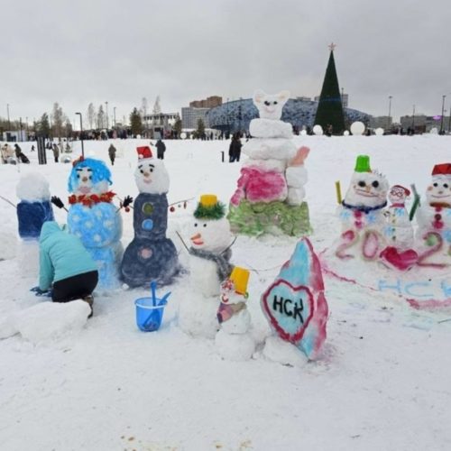 Самым массовым мероприятием на каникулах стал «Новосибирск — родина снежных баб»