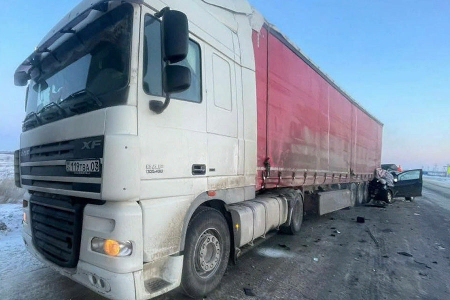 Смертельное ДТП в Новосибирской области: легковушка врезалась в неподвижный грузовик