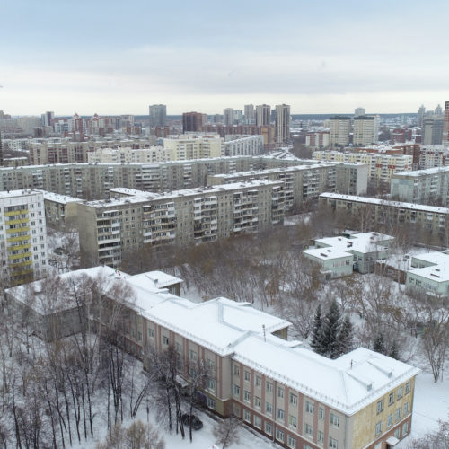 Беспилотники обследуют кровли домов в Новосибирске