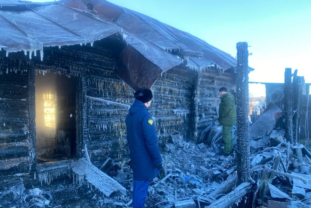 Мать с двумя детьми погибла в пожаре в поселке под Новосибирском