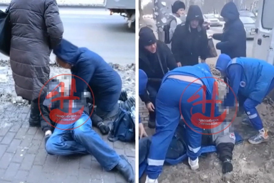 Мужчине, потерявшему сознания на остановке, помогли жители Новосибирска