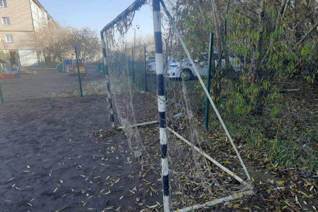 Ребенок получил травму от рухнувших на него футбольных ворот под Новосибирском