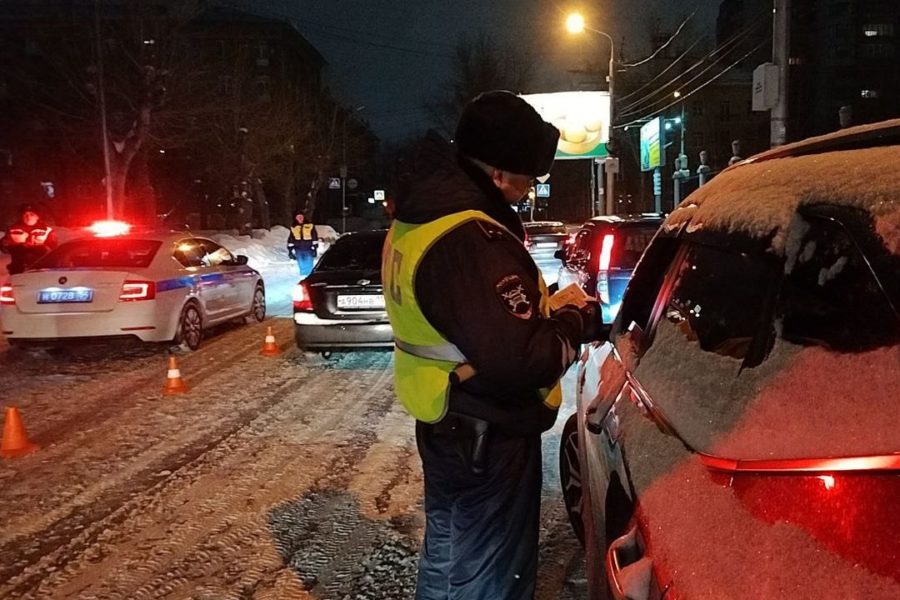 Облаву на пьяных водителей устроили полицейские в Новосибирске