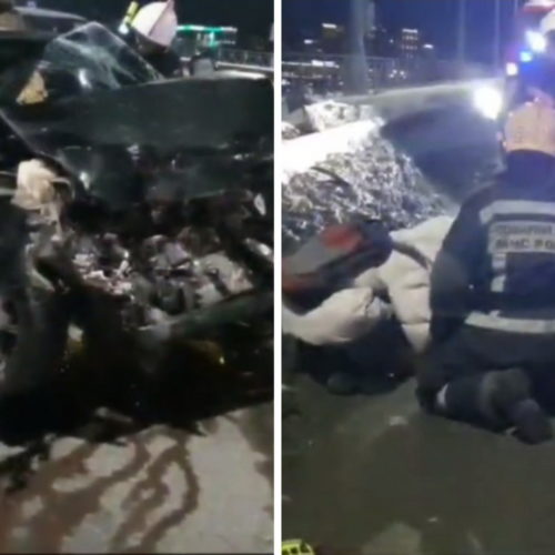 Водителя сбила машина пока он менял колесо в Новосибирске
