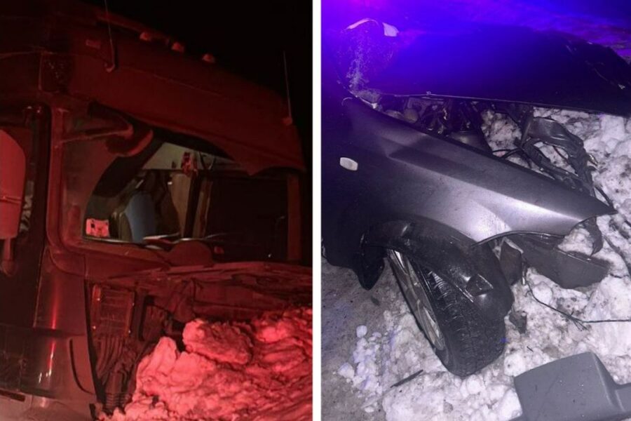 Мужчина погиб в лобовом столкновении с грузовиком на трассе под Новосибирском