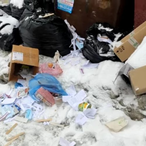 Медицинские отходы в частных контейнерах обнаружили жители Искитима