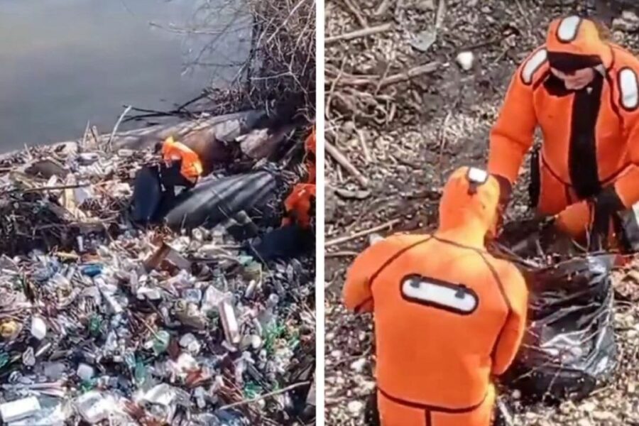 Более 300 мешков мусора вытащили из реки Тула спасатели новосибирской МАСС