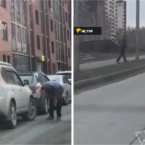 Мужчина проколол нескольким машинам шины в Новосибирске