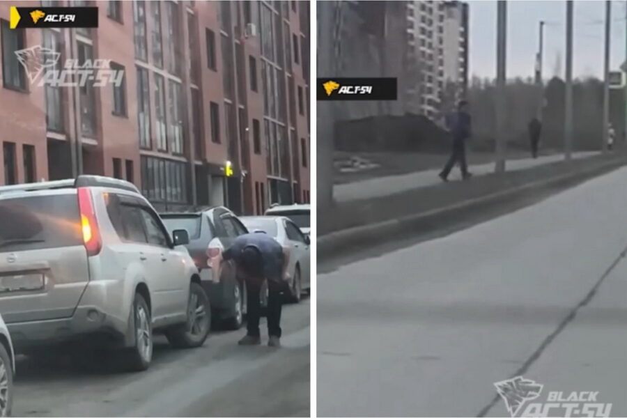 Мужчина проколол нескольким машинам шины в Новосибирске