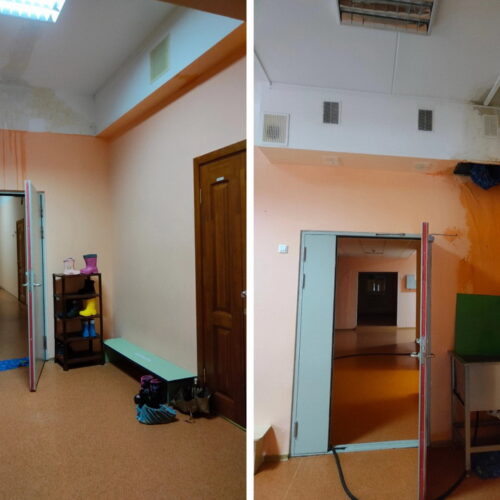Родители забили тревогу из-за протечки в крыше детского сада №35 в Новосибирске