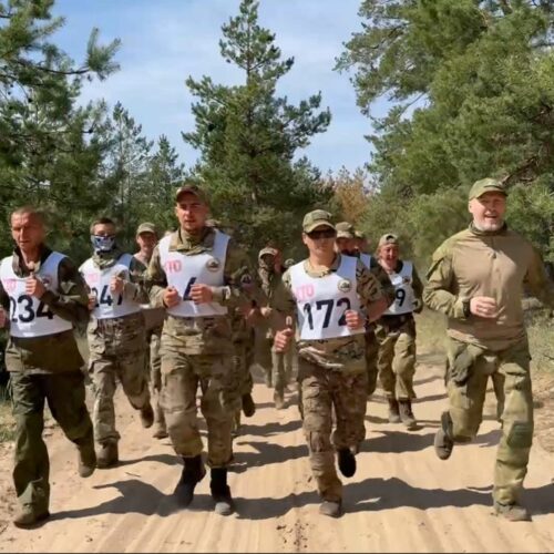 Новосибирцы приняли нормы ГТО у бойцов «Ахмата» в зоне СВО