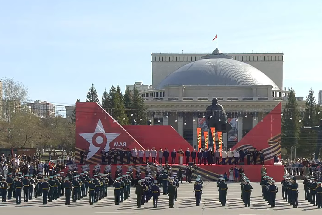 Парад в честь 79-ой годовщины Победы прошел в Новосибирске
