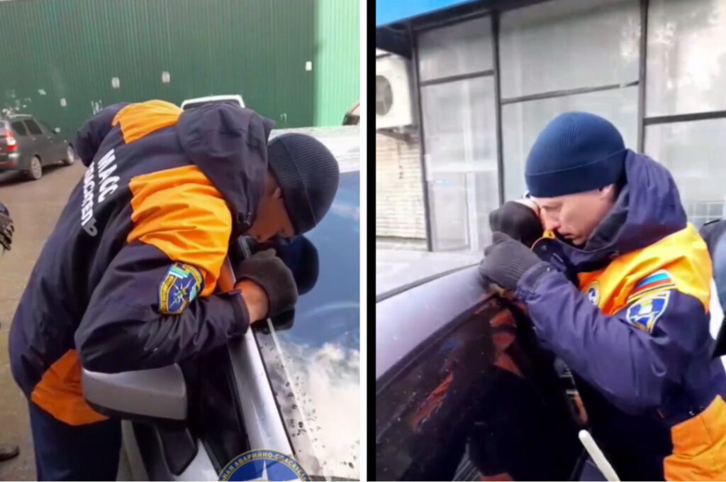 Спасатели освободили 2-летнего ребенка из заблокированной машины в Новосибирске