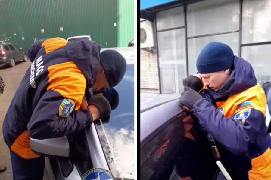 Спасатели освободили 2-летнего ребенка из заблокированной машины в Новосибирске