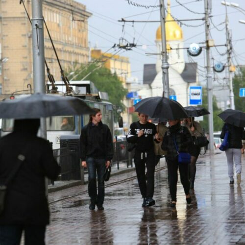 Службы уже начали устранять последствия дождя и ветра в Новосибирске