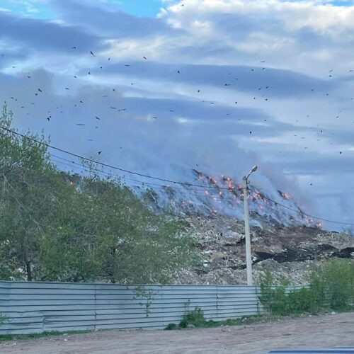 На минувшей неделе в Новосибирской области горели три полигона
