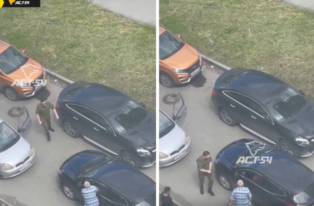 Затор на дороге пытались урегулировать с помощью пистолета в Новосибирске