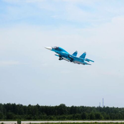 Очередная партия бомбардировщиков Су-34 передана на фронт из Новосибирска