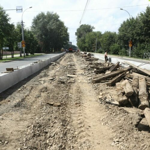 Отремонтируют дорогу и заменят трамвайные пути на ул. Мира в Новосибирске