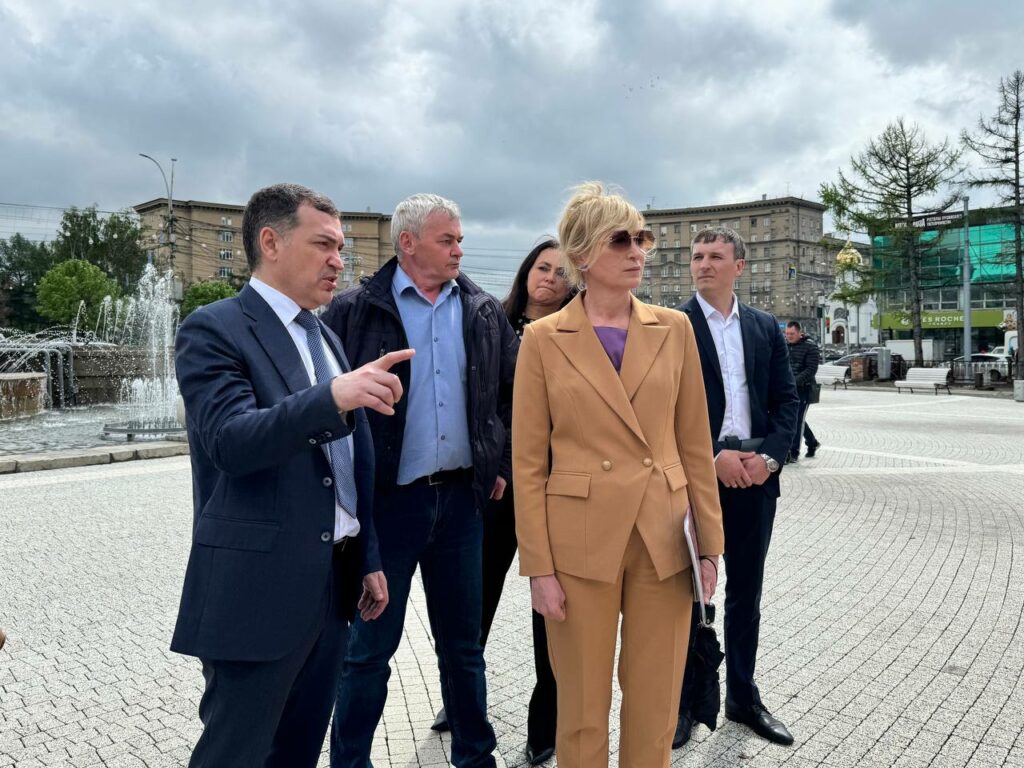 Первомайский сквер в Новосибирске обещают сдать 15 августа