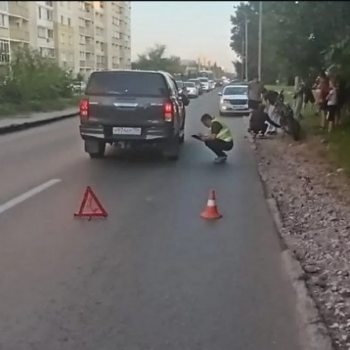 В ДТП пострадал 16-летний мотоциклист без прав в Новосибирске