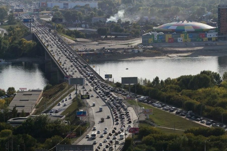 Закончился первый этап ремонта Димитровского моста в Новосибирске