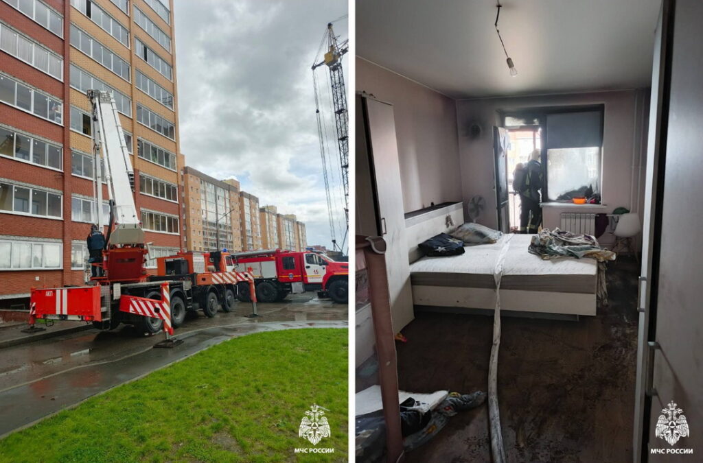 Трехлетнего ребенка из горящей квартиры спасли в Новосибирске