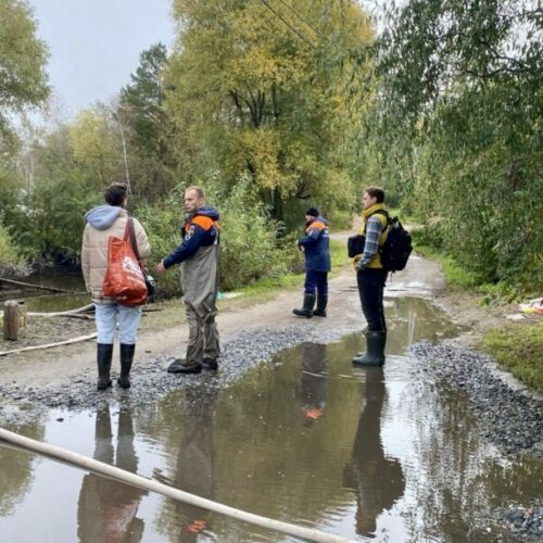 Работы по откачке воды в СНТ «Метростроитель» завершились