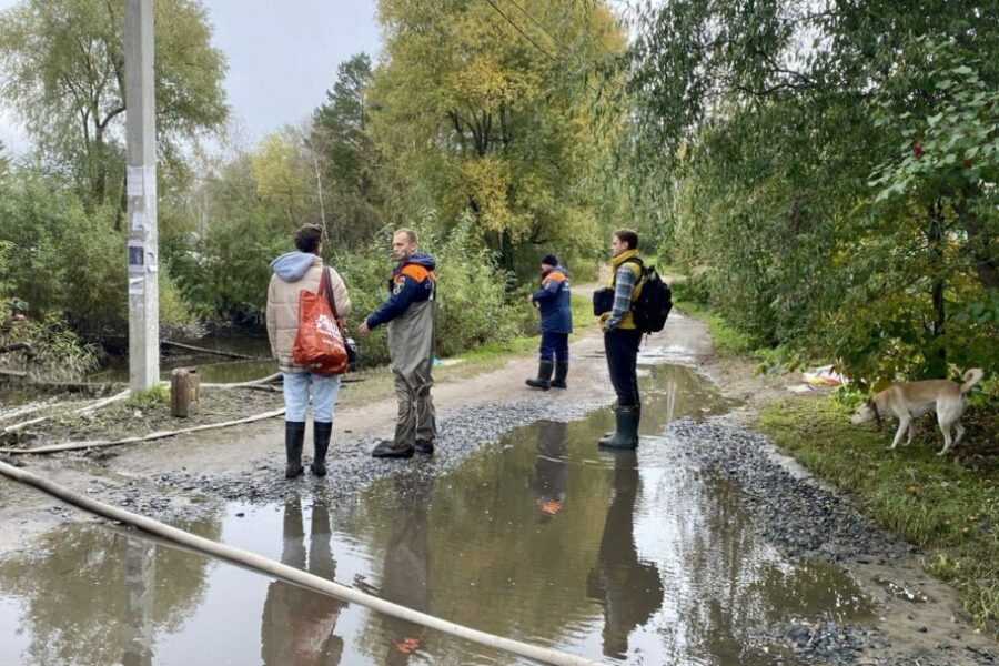 Работы по откачке воды в СНТ «Метростроитель» завершились