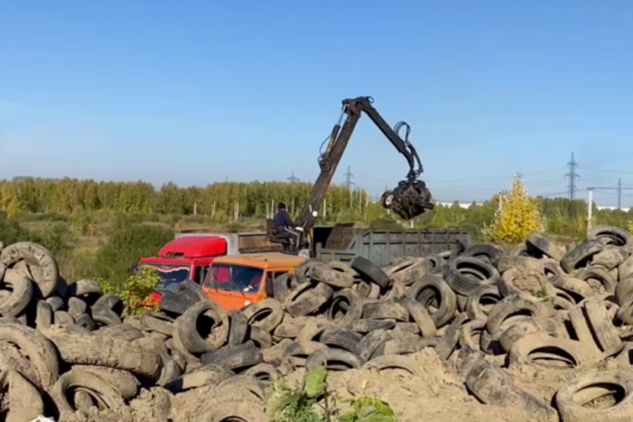 Свалку автопокрышек ликвидируют власти Новосибирска