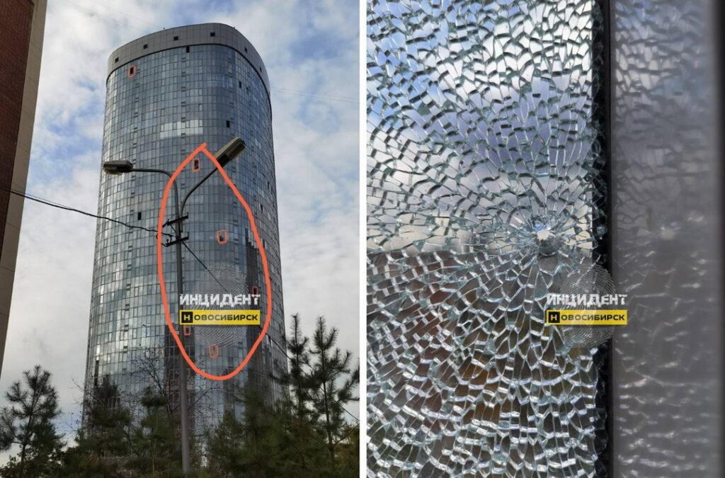 По окнам высотки на Кавалерийской в Новосибирске стреляет неизвестный