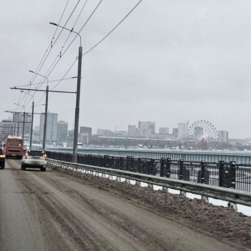 На две недели сузят часть Октябрьского моста в Новосибирске