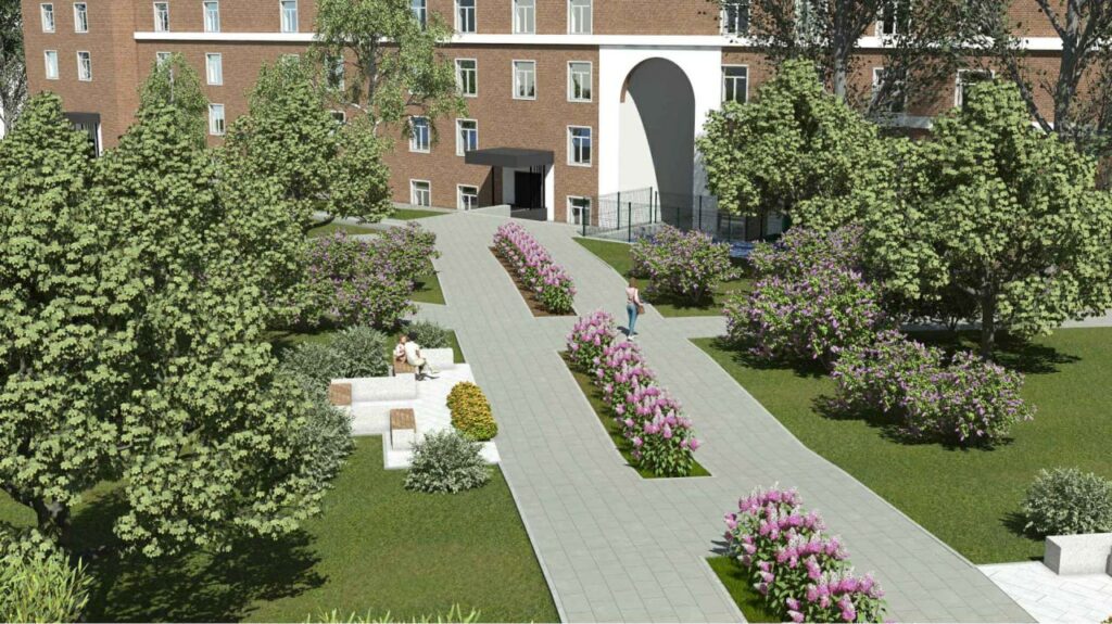 На создание спортплощадки и сквера на месте ДК Клары Цеткин нужно 25 млн рублей