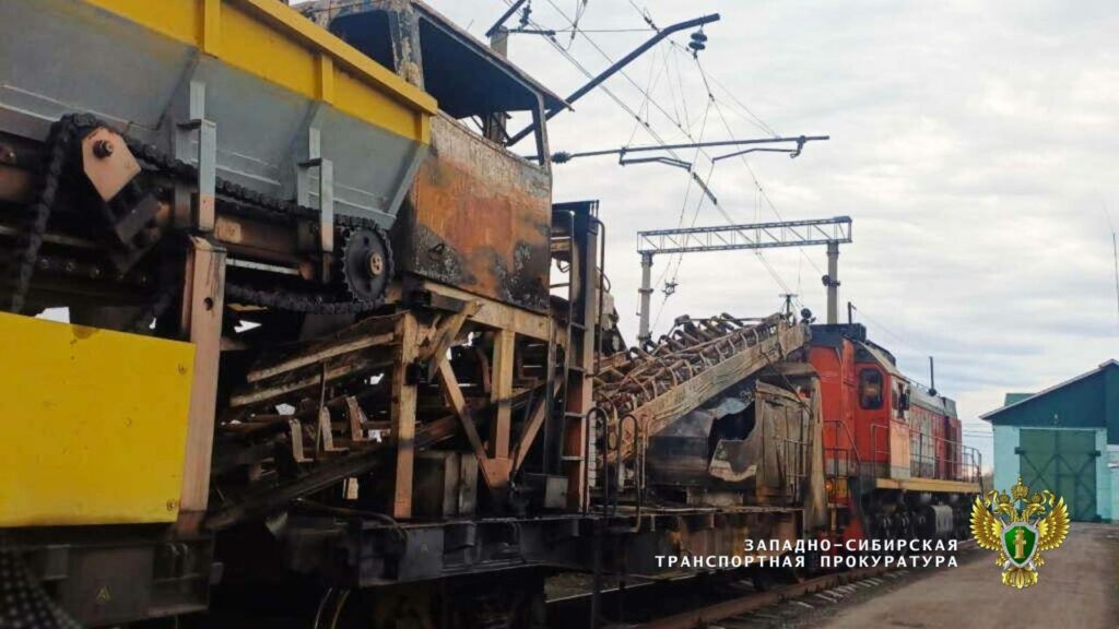 Пожар под Новосибирском задержал шесть поездов