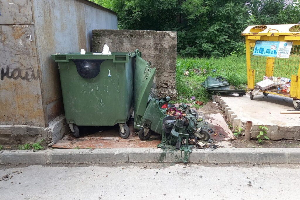 В Новосибирске участились поджоги мусорных контейнеров