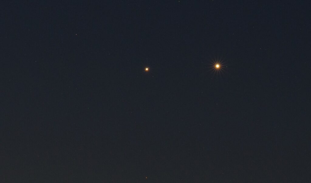 Юпитер и венера