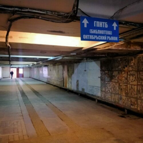 Косметический ремонт запланирован в подземном переходе у ГПНТБ