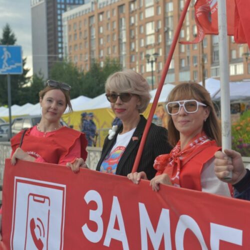 Пикет против запрета звонков через популярные мессенджеры прошел в Новосибирске