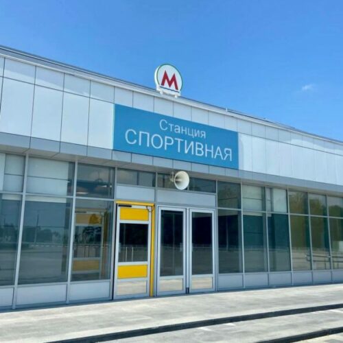 Навигационные таблички появились на станции метро «Спортивная» в Новосибирске